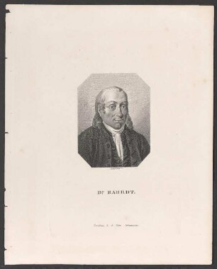 Porträt Carl Friedrich Bahrdt (1740-1792)