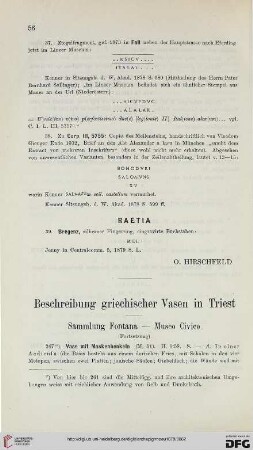 3: Beschreibung griechischer Vasen in Triest, [3]