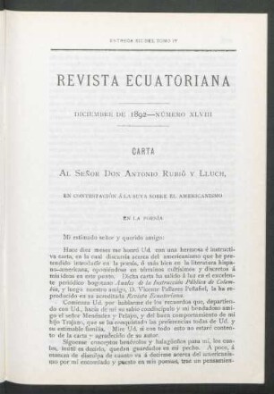 Diciembre de 1892 - Número XLVIII