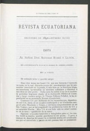 Diciembre de 1892 - Número XLVIII