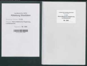 Feststellung des Grenzverlaufs zwischen den Ämtern Unna und Werl