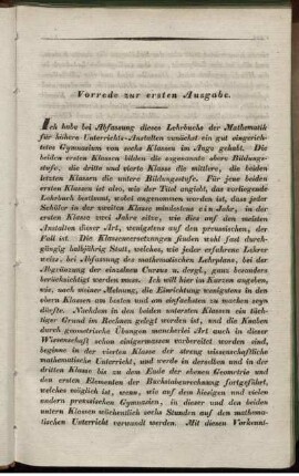 Vorrede zur ersten und zweiten Ausgabe.