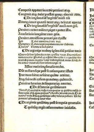 De regimi[n]e verbor[um] i[mper]sonaliu passiue vocis