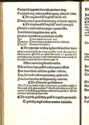 De regimi[n]e verbor[um] i[mper]sonaliu passiue vocis