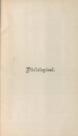 Philological.