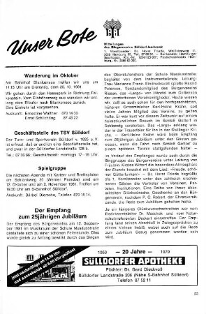 Der Empfang zum 25jährigen Jubiläum