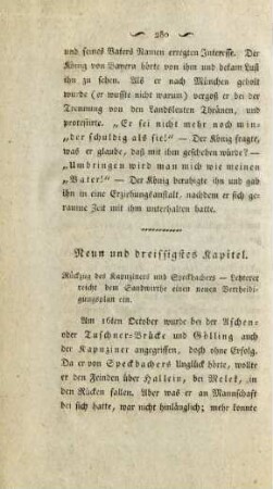 Neun und dreissigstes Kapitel. Rueckzug des Kapuziners und Speckbachers ...