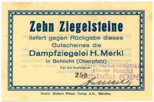 Geldschein / Notgeld, 20 Goldpfennig, 1923?