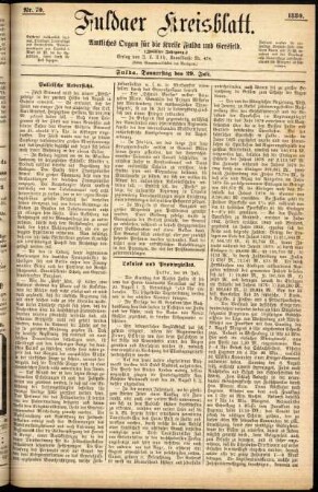Ausgabe vom Donnerstag, den 29. Juli 1880.