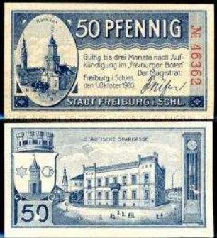 Freiburg in Schlesien 50 Pfennig