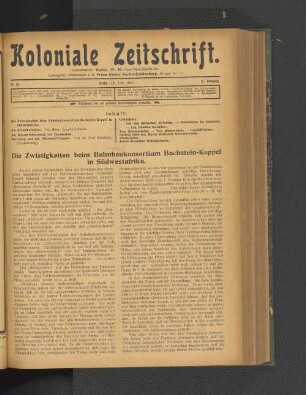 Nr. 25. Berlin, 16. Juni 1911. 12. Jahrgang.