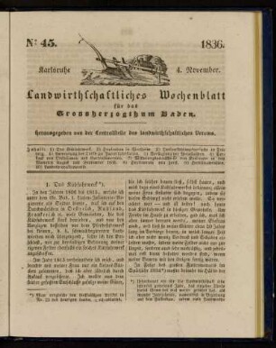 No 45. 1836. 4. November