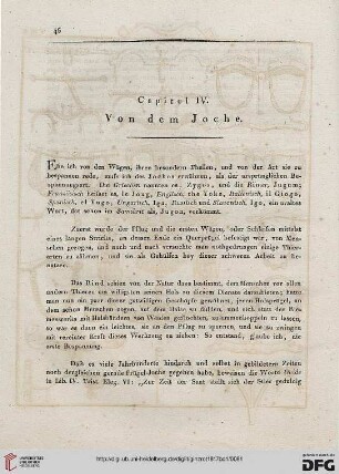 Capitel IV: Von dem Joche