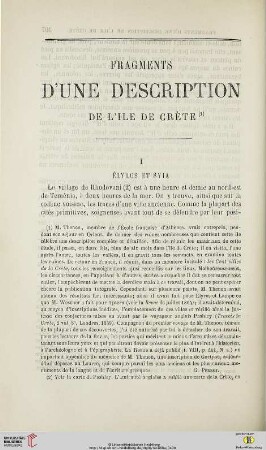 N.S. 14.1866: Fragments d'une description d l'île de Crète, [1]