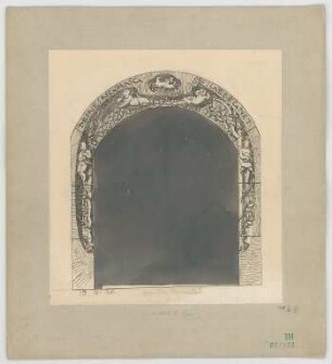 Fischer, Theodor; Stuttgart, Heusteigstr.; Sammelschulhaus - Portal (Ansicht)