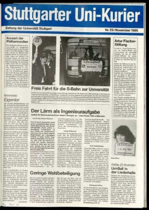 Heft Nr. 23 / November 1985