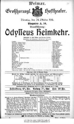 Odysseus Heimkehr