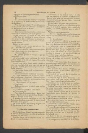 VI. - Noticia sensacional.