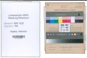 Entnazifizierung Heinrich Haake , geb. 24.01.1892 ()
