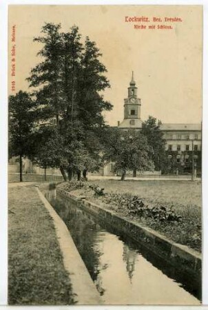 Lockwitz. Kirche mit Schloss