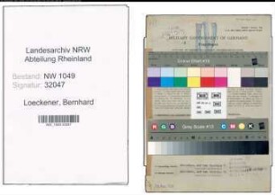 Entnazifizierung Bernhard Loeckener , geb. 01.02.1900 (Sparkasseninspektor)