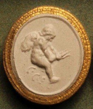 Cupido zerbricht Jupiters Donnerkeil (Daktyliothek, Erstes Mythologisches Tausend)
