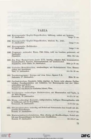 Varia (Nr. 1045-1186)