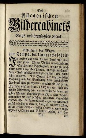 Sechs und dreyßigstes Stück