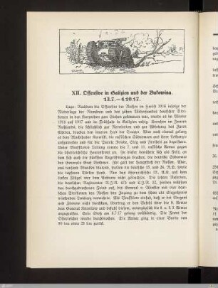 XII. Offensive in Galizien und der Bukowina