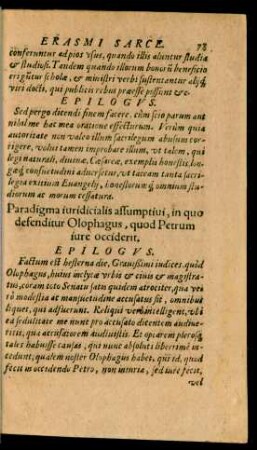 Paradigma iuridicialis assumptivi, in quo defenditur Olophagus, quod Petrum iure occiderit.