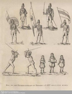Der von den Bäckergesellen in Dresden i. J. 1827 gehaltene Aufzug