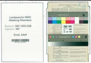 Entnazifizierung Adolf Ernst , geb. 16.09.1913 (Postschaffner)