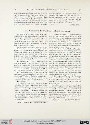 10.1907: Zur Namensliste der Synoikismosurkunde von Larisa