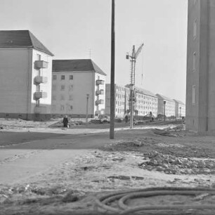 Blick auf die Neustadt von Lübbenau. : Wid na Nowe město Lubnjowa.