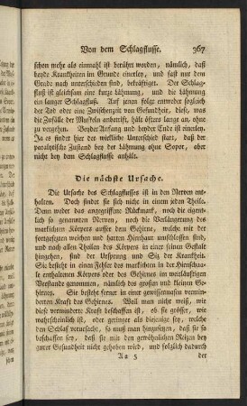 367-386, Die nächste Ursache. - Die gelegentlichen Ursachen.