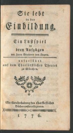 Sie lebt in der Einbildung