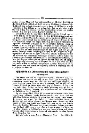 Höflichkeit als Lebensform und Erziehungsaufgabe