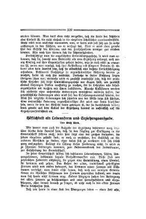 Höflichkeit als Lebensform und Erziehungsaufgabe