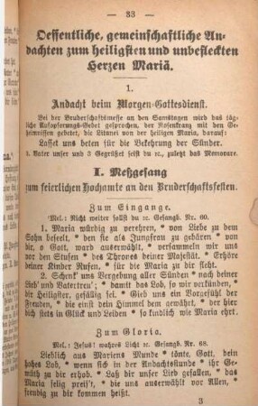Öffentliche, gemeinschaftliche andachten zum heiligsten und unbefleckten Herzen Mariä.
