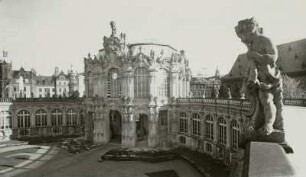 Dresden, Zwinger, Hofseite des Glockenspielpavillon
