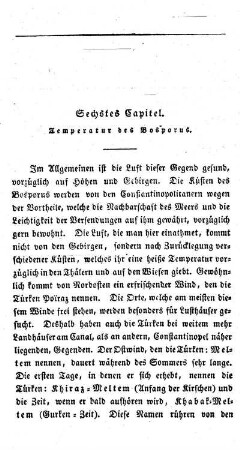 Temperatur des Bosporus