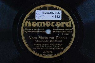 Vom Rhein zur Donau : Potpourri; I. Teil / (Max Rhode)