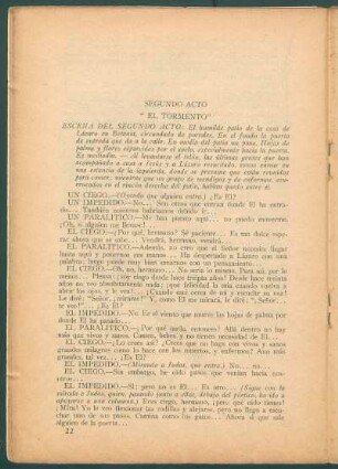 Segundo acto : "El Tormento"