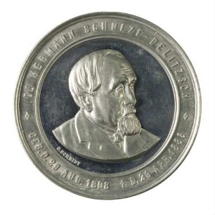 Medaille Hermann Schulze-Delitzsch (*1808, † 1883)/Credit-Verein