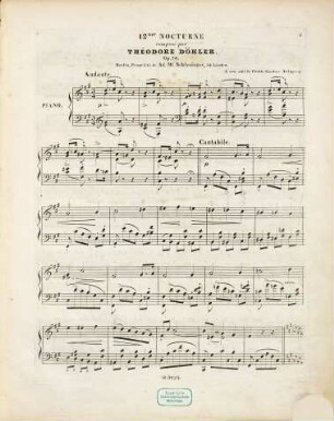 12me nocturne pour le piano : op. 70