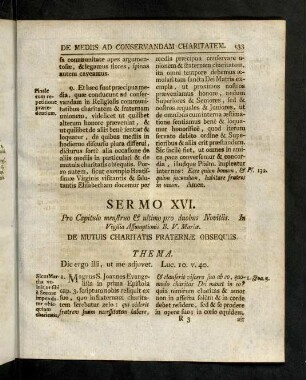 133-141, Sermo XVI