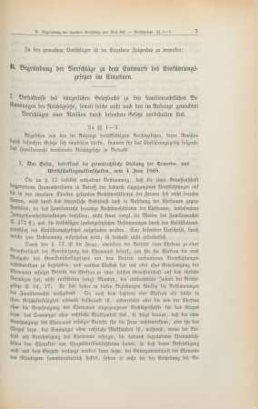 B. Begründung der Vorschläge zu dem Entwurfe des Einführungsgesetzes im Einzelnen