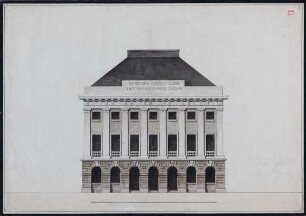 Theater in Koblenz, Ansicht (Reinzeichnung)