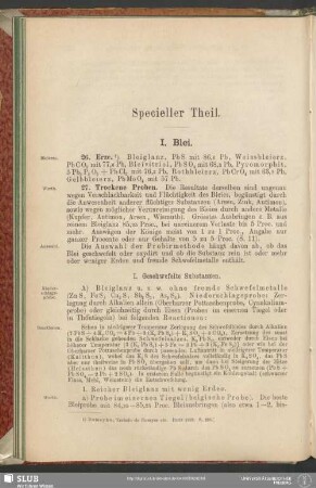 Specieller Theil