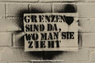 GRENZEN SIND DA, WO MAN SIE ZIEHT